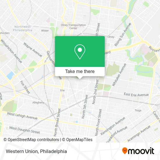 Western Union map