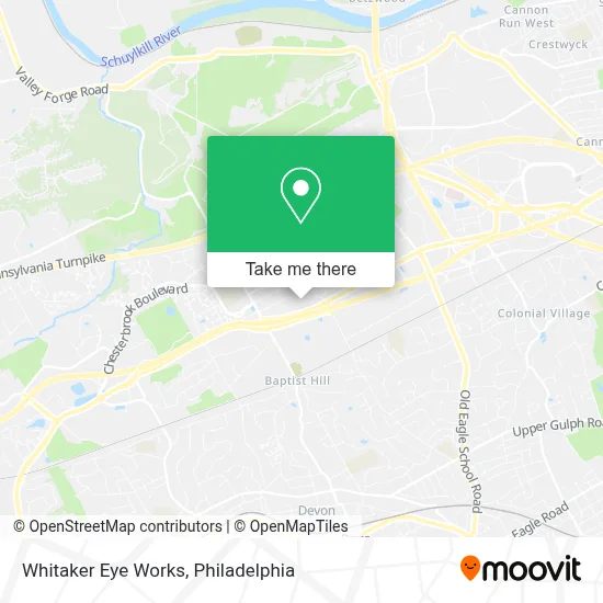 Whitaker Eye Works map