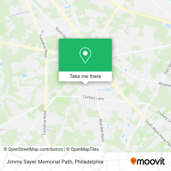 Jimmy Sayer Memorial Path map