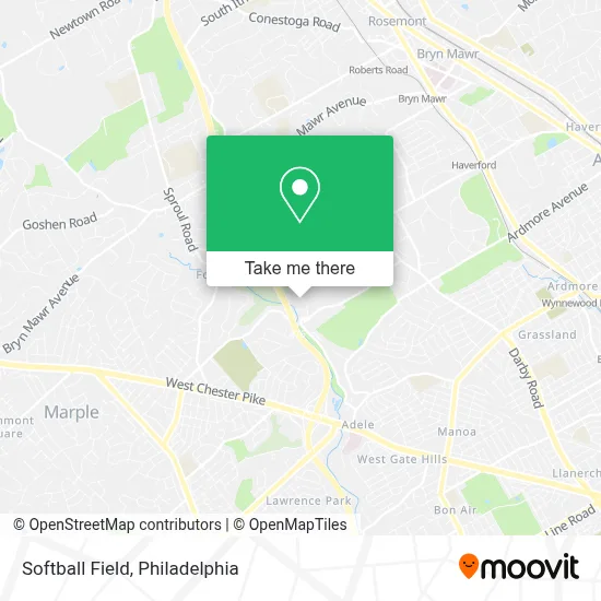 Softball Field map