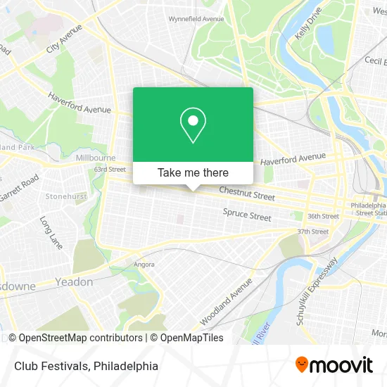 Club Festivals map