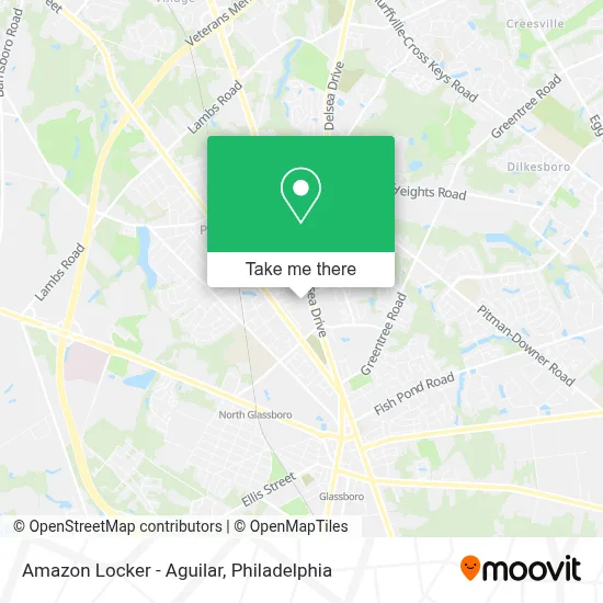 Amazon Locker - Aguilar map