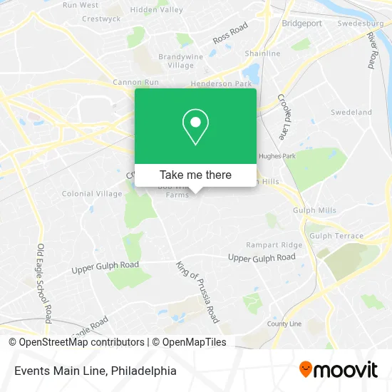 Events Main Line map