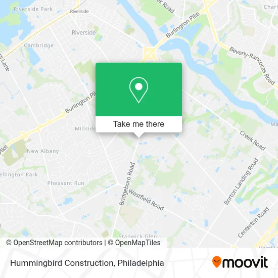 Hummingbird Construction map