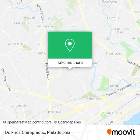 De Fries Chiropractic map
