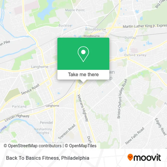 Back To Basics Fitness map