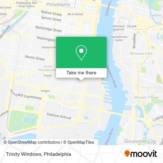 Trinity Windows map