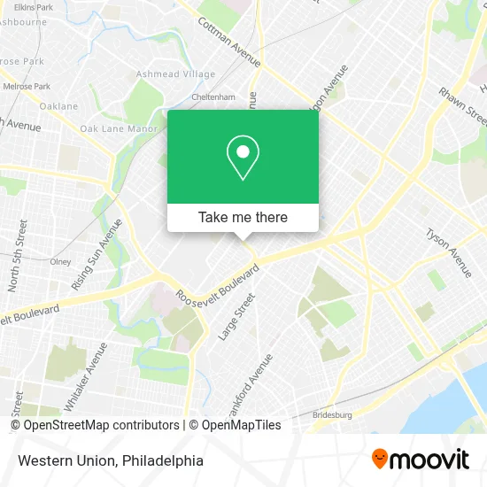 Western Union map