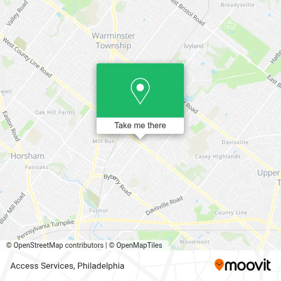 Access Services map