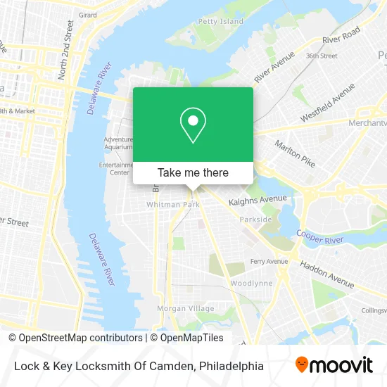 Lock & Key Locksmith Of Camden map