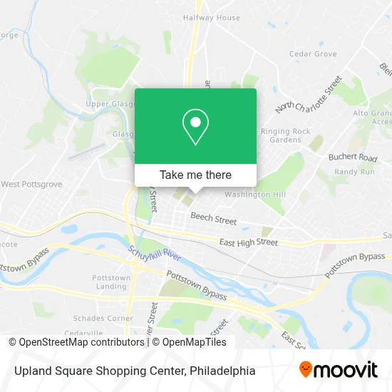 Upland Square Shopping Center map