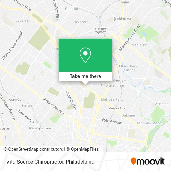 Vita Source Chiropractor map