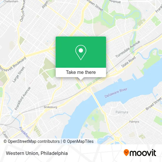 Western Union map