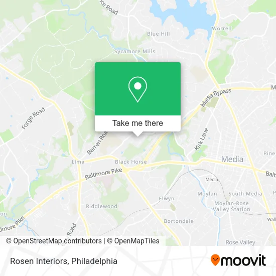 Rosen Interiors map