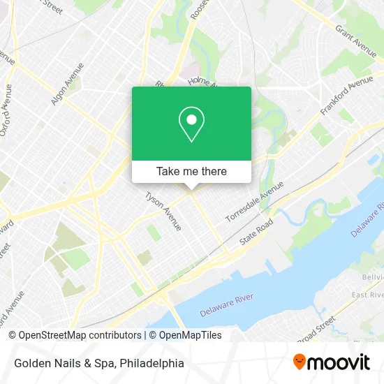 Golden Nails & Spa map