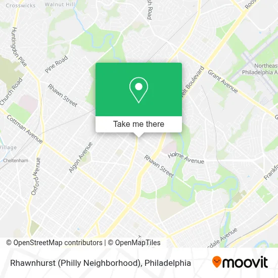 Rhawnhurst (Philly Neighborhood) map