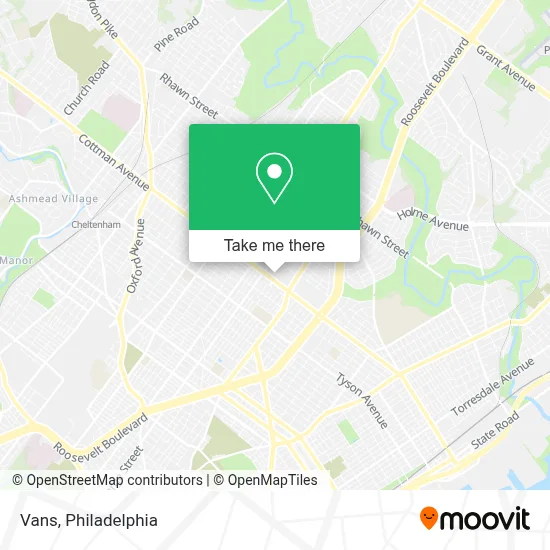 Vans map