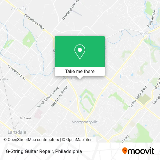 G-String Guitar Repair map