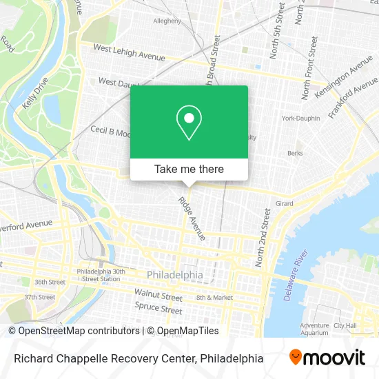 Richard Chappelle Recovery Center map
