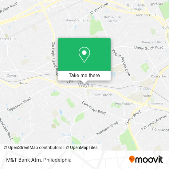 M&T Bank Atm map