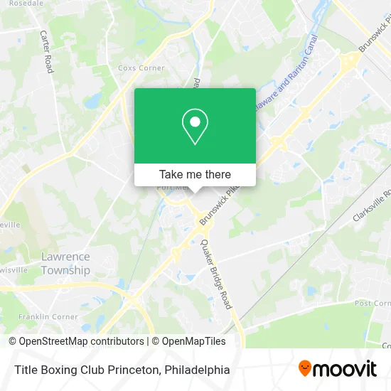 Title Boxing Club Princeton map