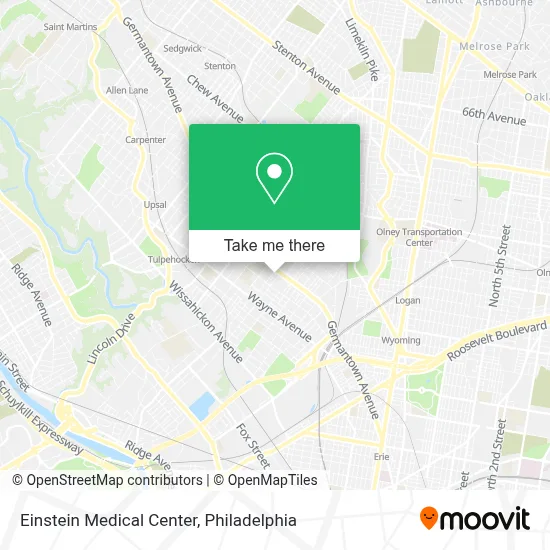 Einstein Medical Center map