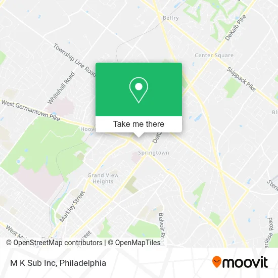 M K Sub Inc map