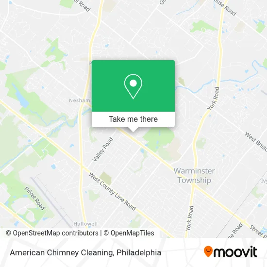 American Chimney Cleaning map