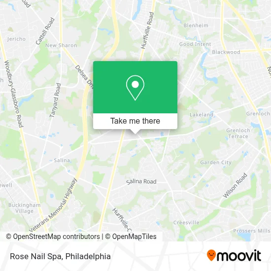 Rose Nail Spa map