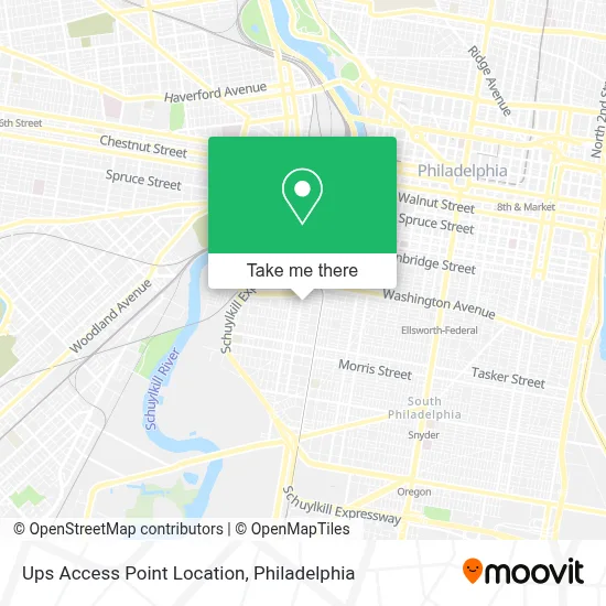 Ups Access Point Location map