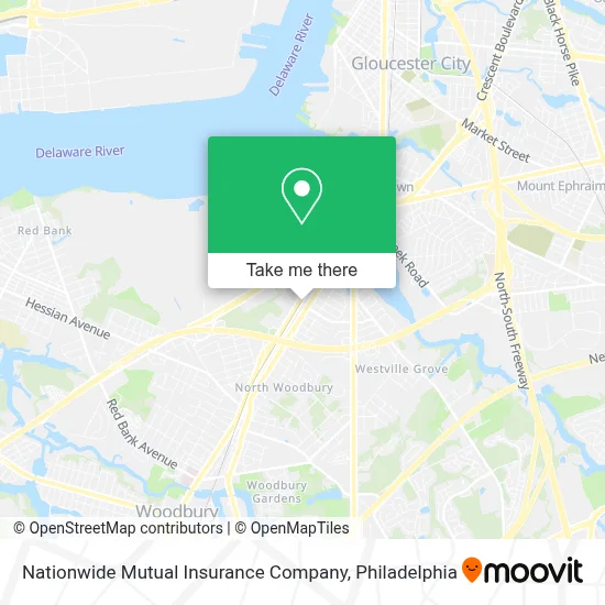 Nationwide Mutual Insurance Company map