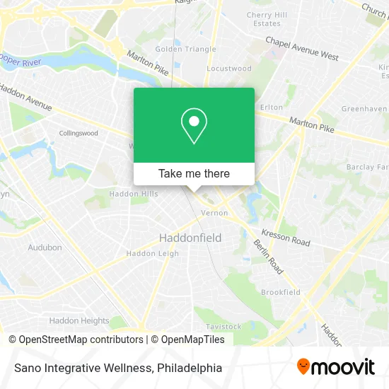 Sano Integrative Wellness map