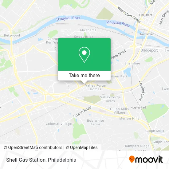Shell Gas Station map