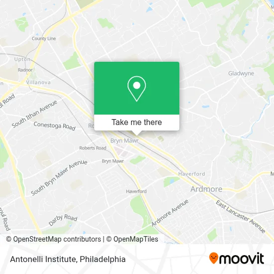 Antonelli Institute map