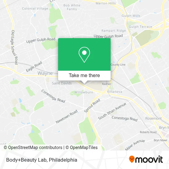 Body+Beauty Lab map
