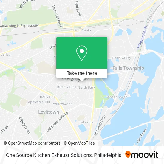 One Source Kitchen Exhaust Solutions map