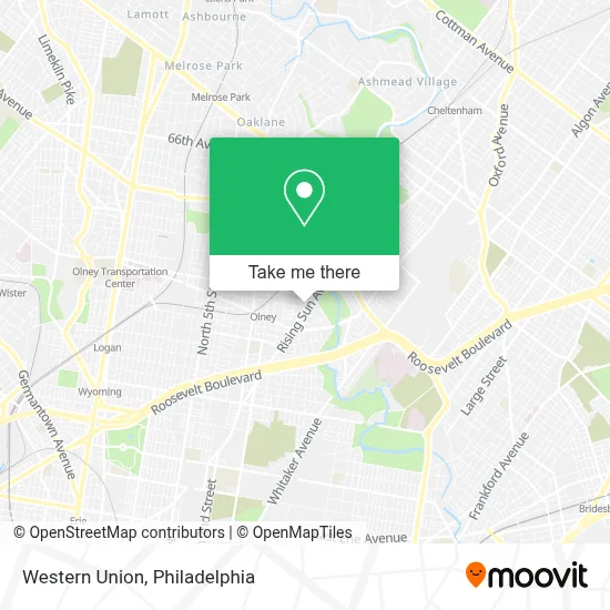 Western Union map