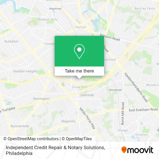 Independent Credit Repair & Notary Solutions map