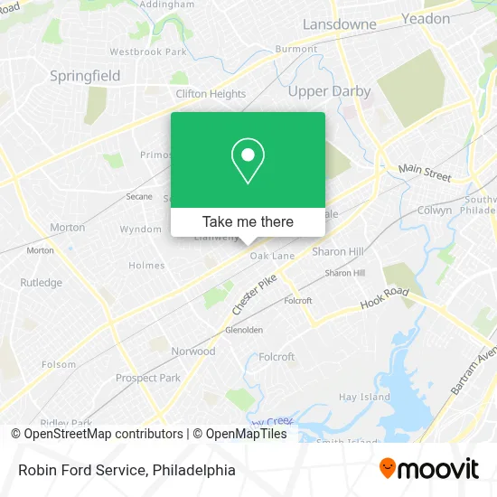 Robin Ford Service map