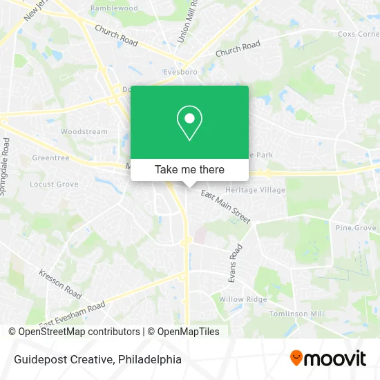 Guidepost Creative map
