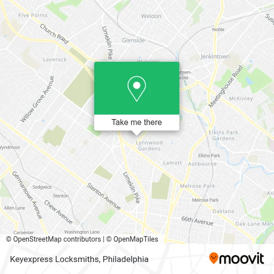 Keyexpress Locksmiths map
