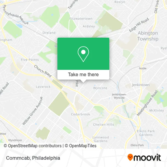 Commcab map