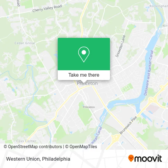 Western Union map