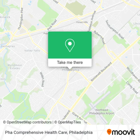 Pha Comprehensive Health  Care map