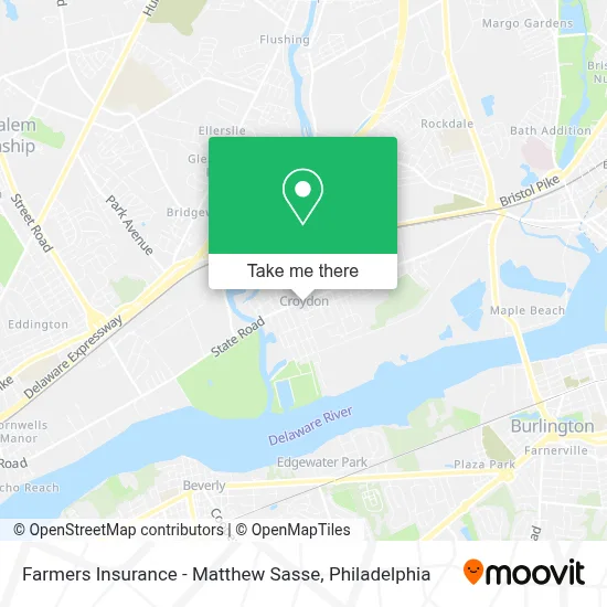 Farmers Insurance - Matthew Sasse map