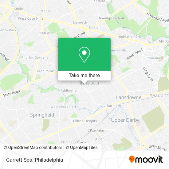 Garrett Spa map