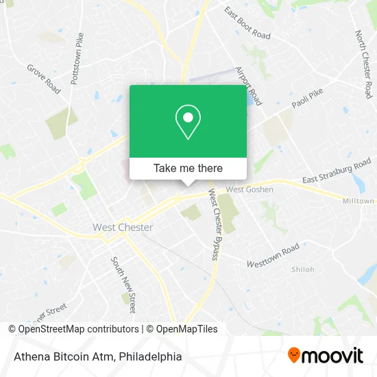 Athena Bitcoin Atm map