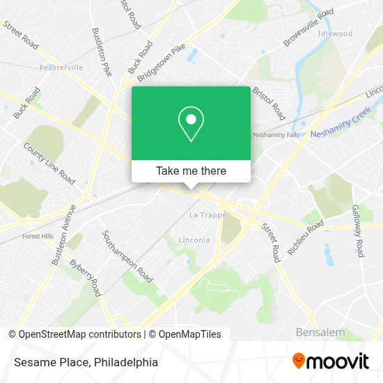 Sesame Place map