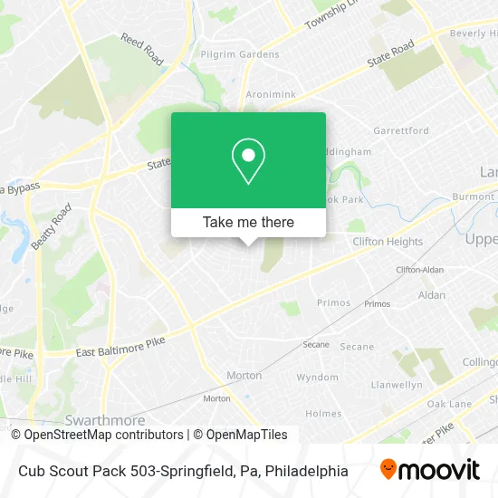 Cub Scout Pack 503-Springfield, Pa map