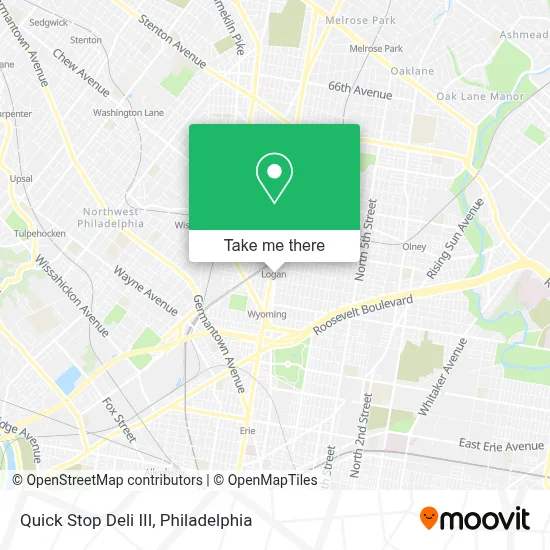 Quick Stop Deli III map